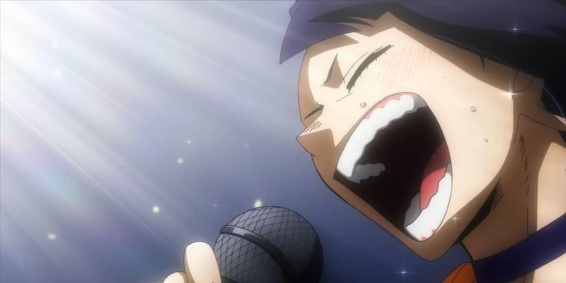 Jiro singing in My Hero Academia