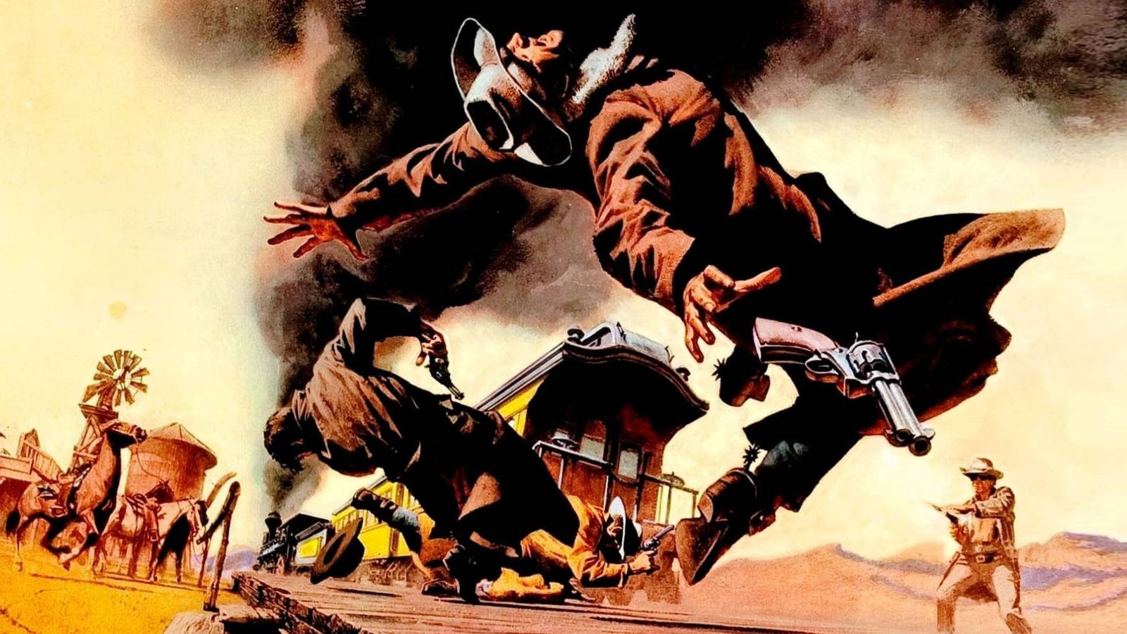 Once Upon a Time in the West 1968 illustrated movie poster