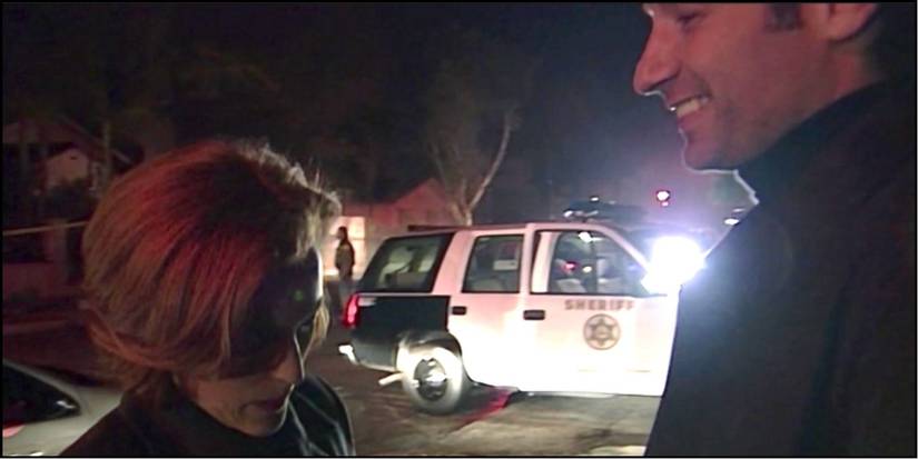 Scully and Mulder in episode "X-Cops" from 'The X-Files'