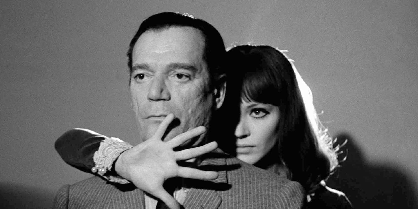 Anna Karina and Eddie Constantine in Alphaville