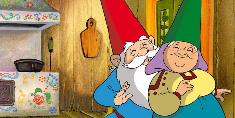 David and Lisa laughing in The World of David the Gnome