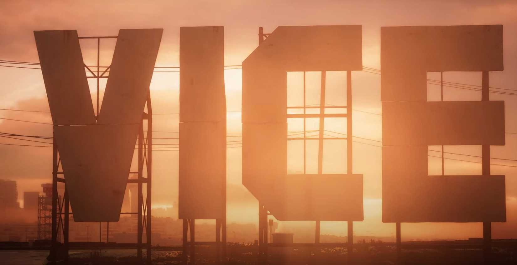 Vice City sign similar to the Hollywood sign in Grand Theft Auto 6