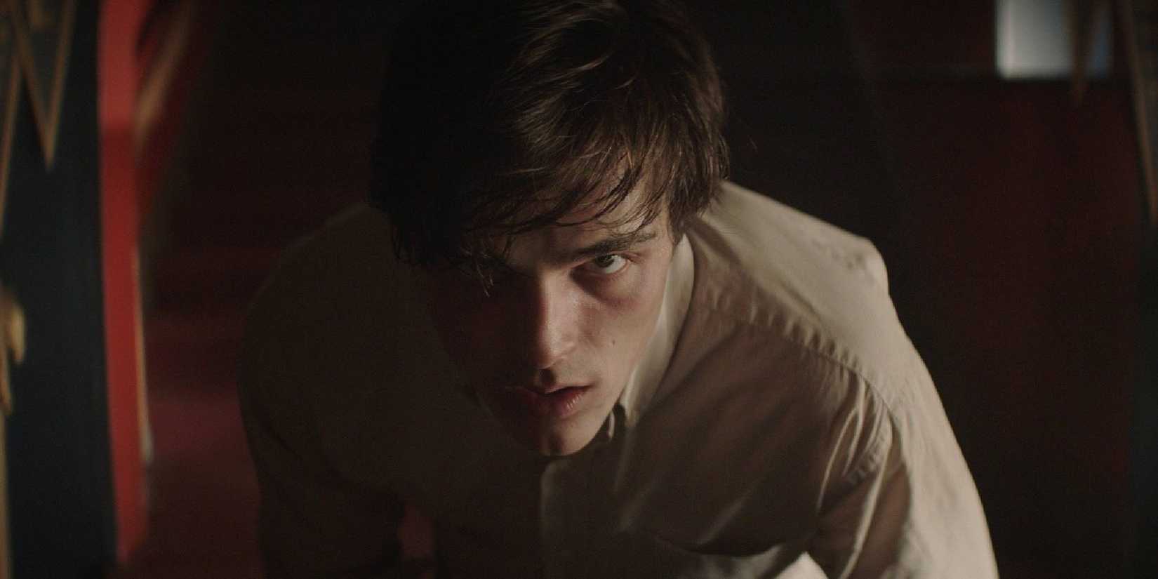 Jacob Elordi looking illl in The Mortuary Collection