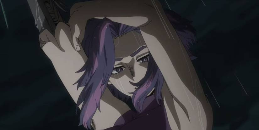 Lady Nagant reloads her arm rifle in My Hero Academia