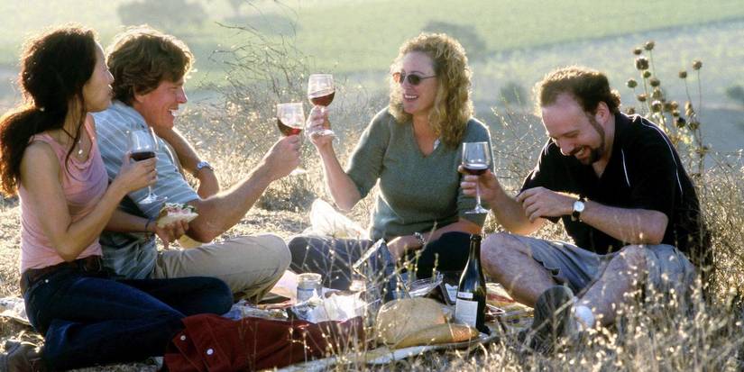 Paul Giamatti Thomas Haden Church Virginia Madsen and Sandra Oh in Sideways