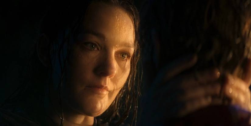 Sally Jackson (Virginia Kull) se despede de Percy Jackson (Walker Scobell) em 'Percy Jackson e os Olimpianos'