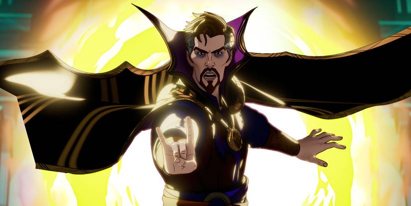 Strange Supreme coming through a portal in What If...?