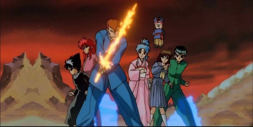 The main characters from 'Yu Yu Hakusho'