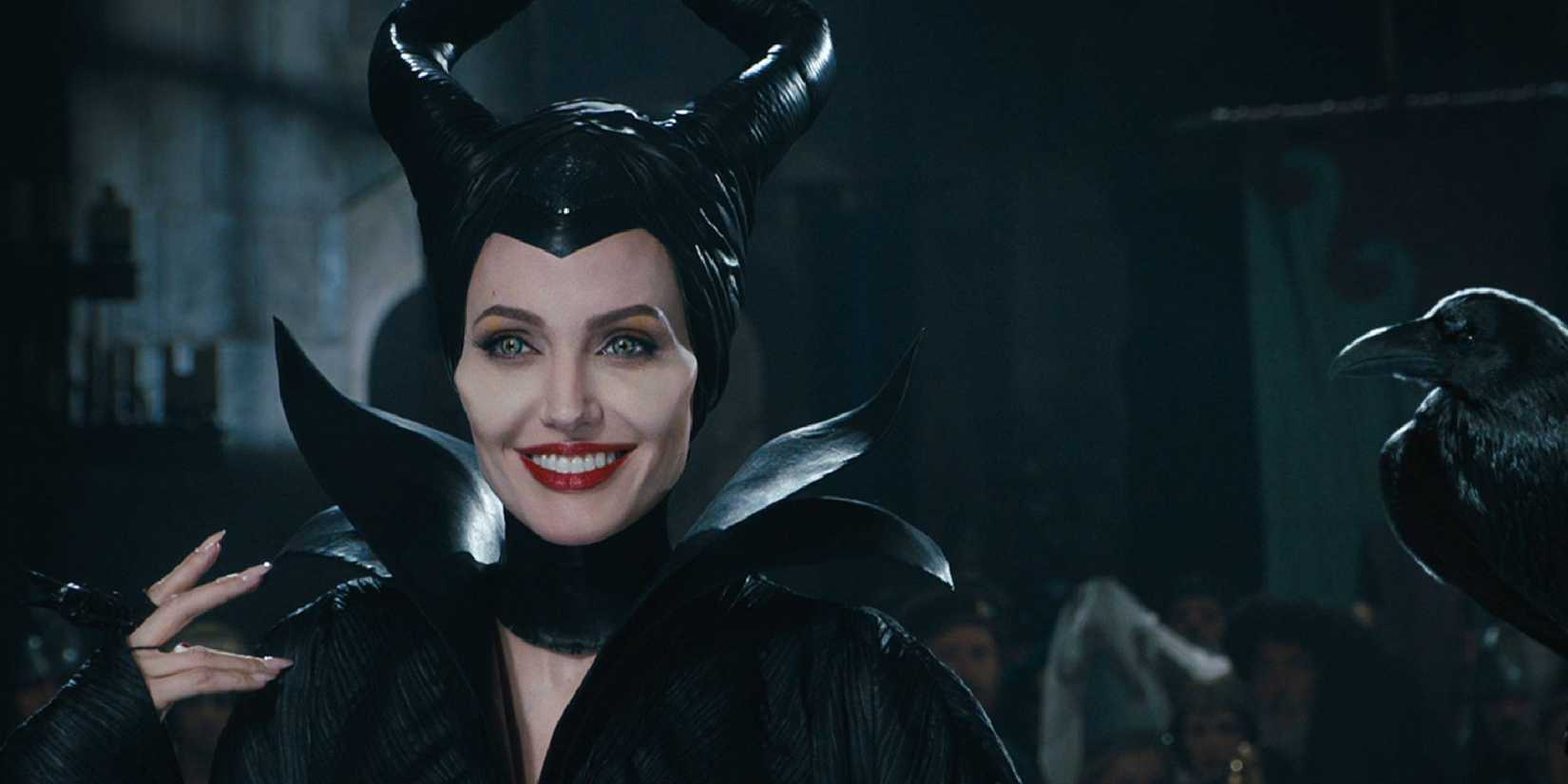 Angelina Jolie smiling in Maleficent