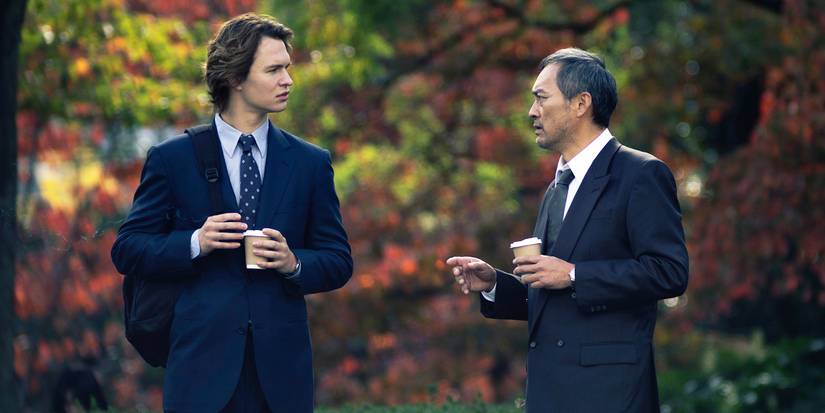 Ansel Elgort and Ken Watanabe in Tokyo Vice Season 2