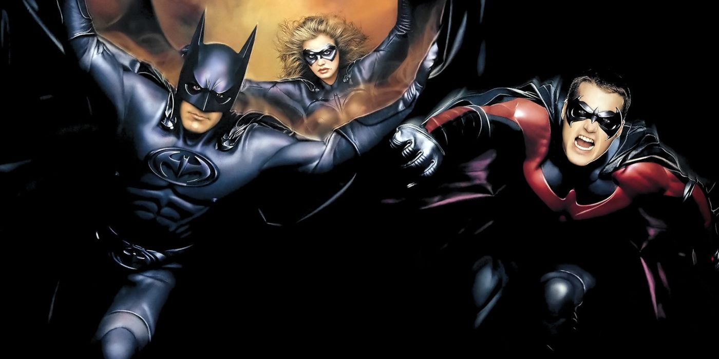 George Clooney, Alicia Silverstone, and Chris O'Donnell in Batman & Robin