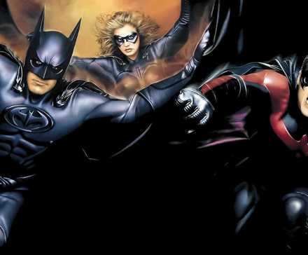 George Clooney, Alicia Silverstone, and Chris O'Donnell in Batman & Robin