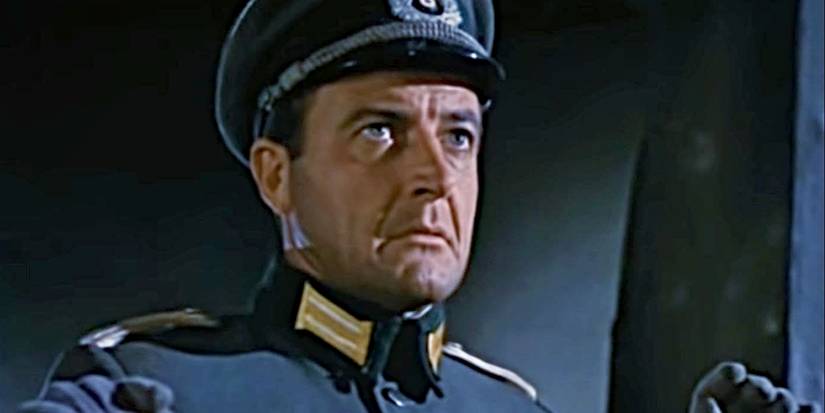 John Van Dreelen as Lt. Kramer, wearing a lieutenant's uniform and looking worried in Combat!