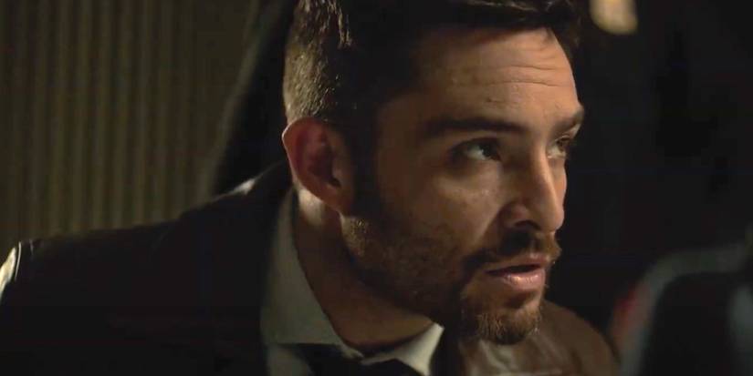 Ben, played by actor Ed Westwick, looks suspicious in DarkGame.