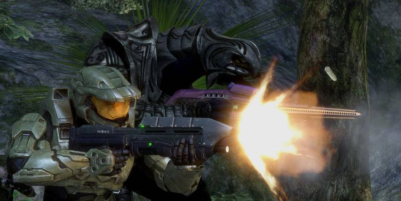 Master Chief and The Arbiter fighting alongside each other in 'Halo 3'