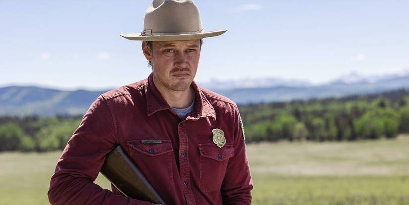 Game Warden Joe Pickett (Michael Dorman) stands ready for a fight in 'Joe Pickett'