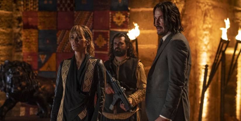 Keanu Reeves and Halle Berry in John Wick 3