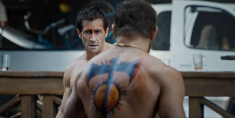 Jake Gyllenhaal squaring off against Conor McGregor in Road House