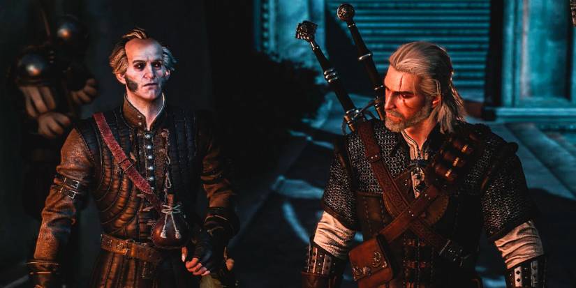 Regis and Geralt in 'The Witcher 3: The Wild Hunt - Blood and Wine'