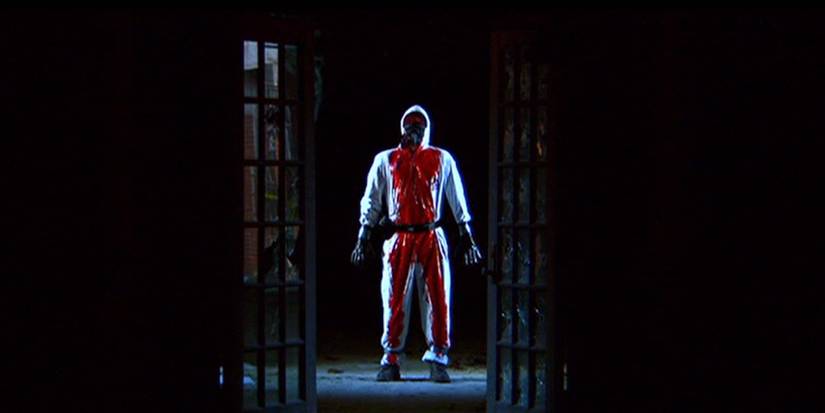 A man in a hazard suit in Session 9