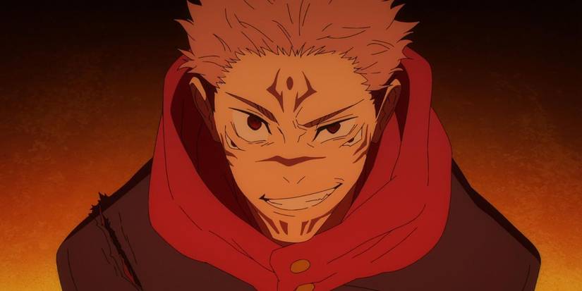 Sukuna talking to someone, slyly smirking in Jujutsu Kaisen