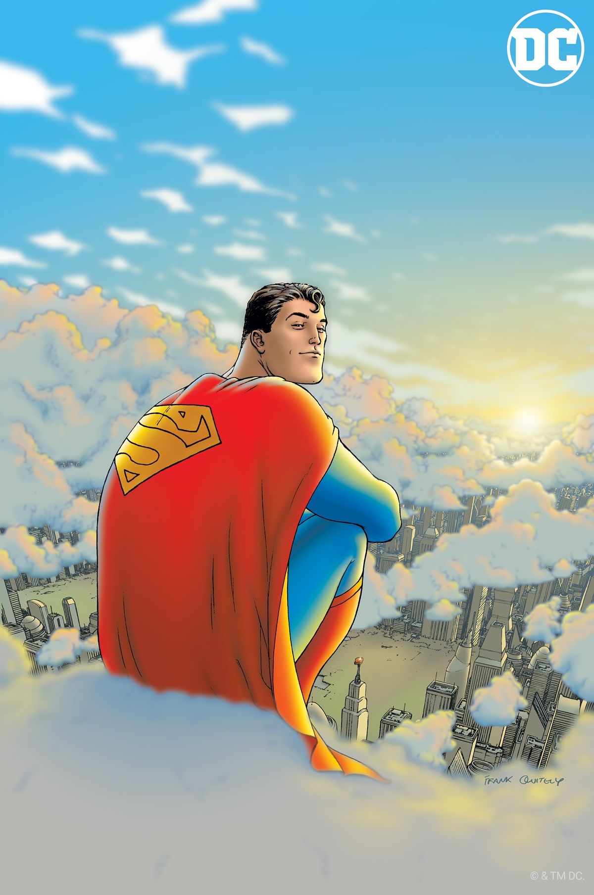 ADVENTURES OF SUPERMAN #628 COVER ( 2004, MATT WAGNER ) FULL COLOR  RENDERING & ICONIC POSE, in ComicLINK.Com Auctions's CLOSED FEATURED  AUCTION HIGHLIGHTS - 02/2017 Comic Art Gallery Room