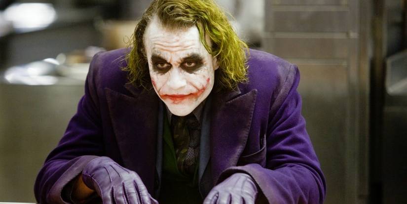 Heath Ledger as the Joker in The Dark Knight