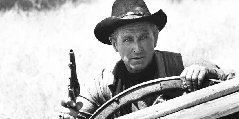 William Colton (Lloyd Bridges) in a firefight on 'The Loner'