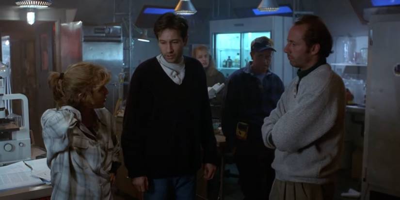 The stress builds in The X-Files episode, "Ice."