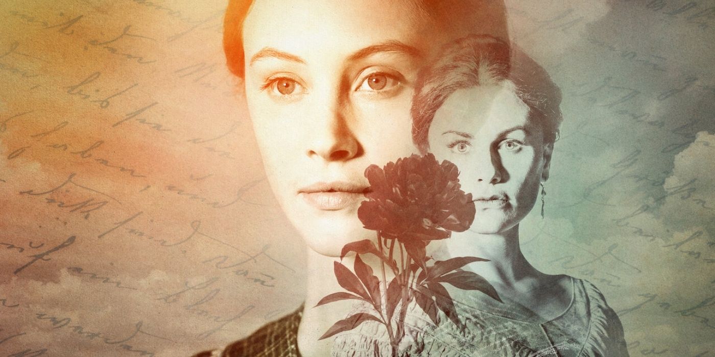 Sarah Gadon and Anna Paquin in a promotional design for Alias Grace