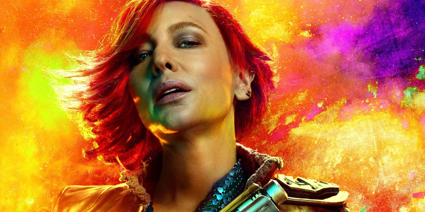Cate Blanchett as Lilith on a character poster for Borderlands