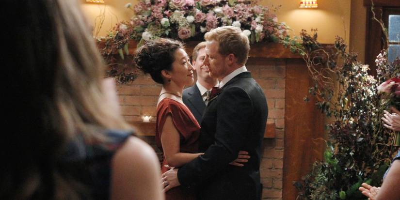 cristina yang red wedding dress Everyone was focused on the wedding., The dress., The moment., But in that room, Cristina Yang wasnt thinking about any of it., She was panicking. Overwhelmed. Unable to breathe., And thats when