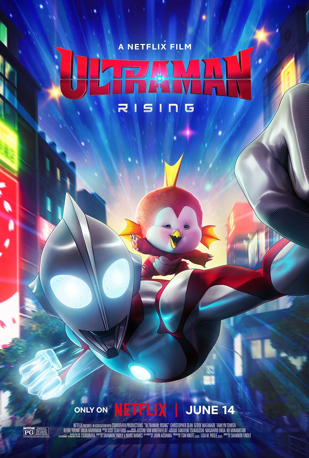 'Ultraman: Rising' Poster — Ken Sato Adopts a Baby Kaiju