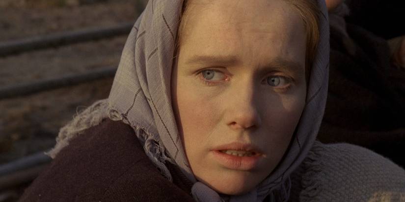 Liv Ullmann wearing a headscarf in 'The Emigrants'