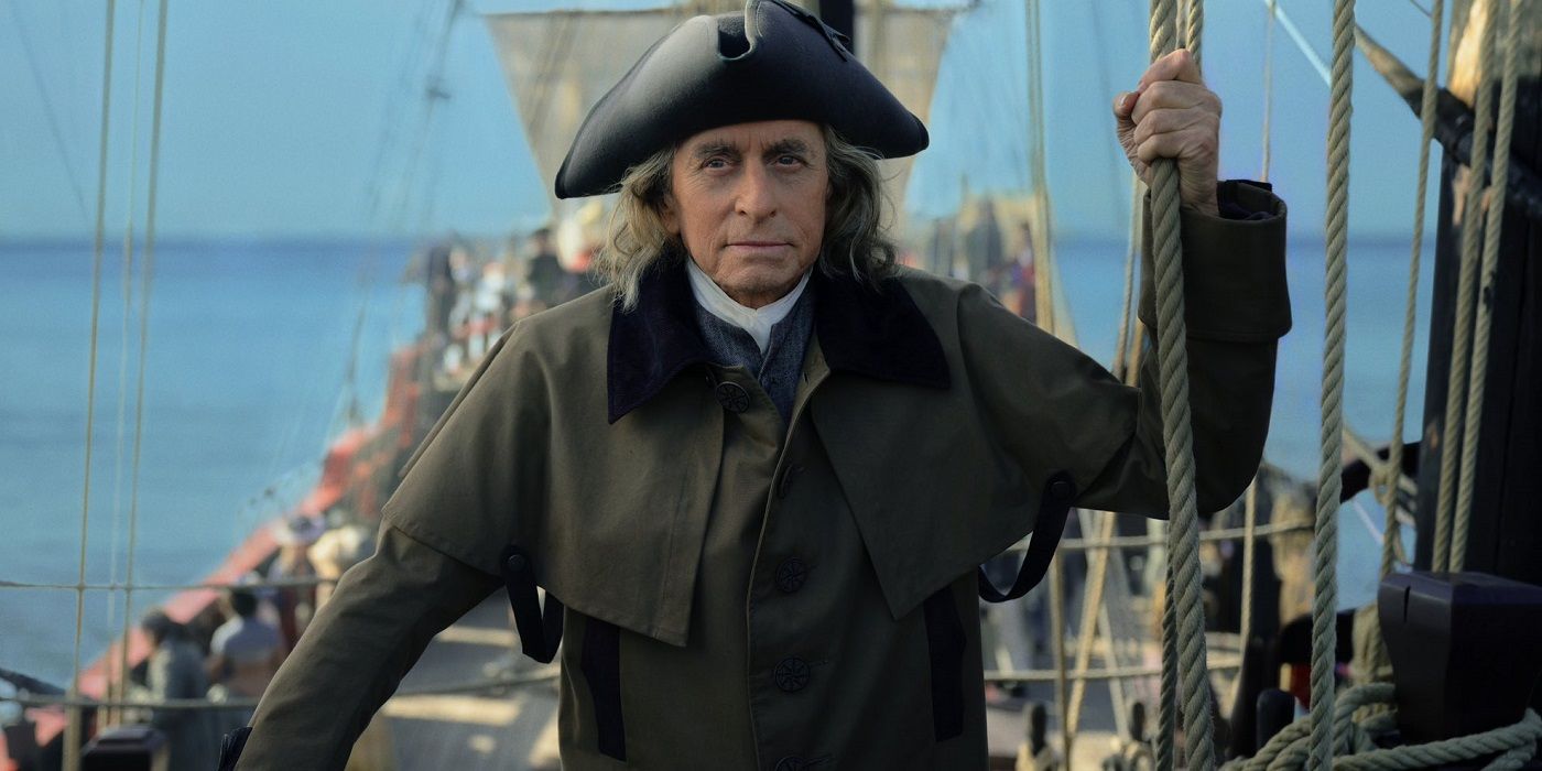 Michael Douglas as Benjamin Franklin in 'Franklin'