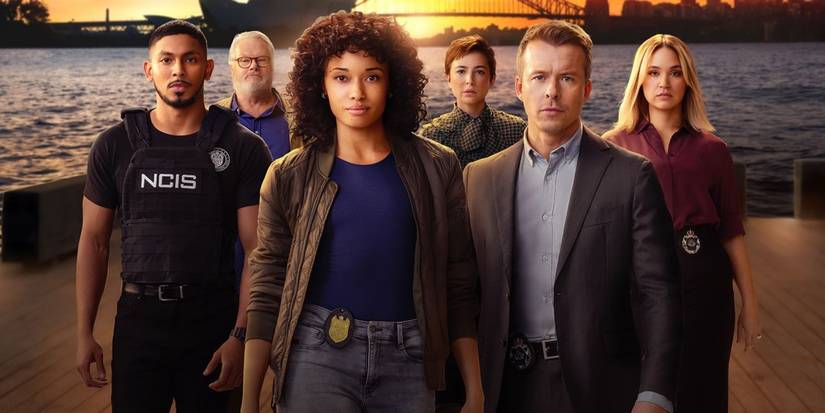 Sean Sagar, William McInnes, Olivia Swann, Marvounee Hazel, Todd Lasance and Tuuli Narkle in NCIS: Sydney