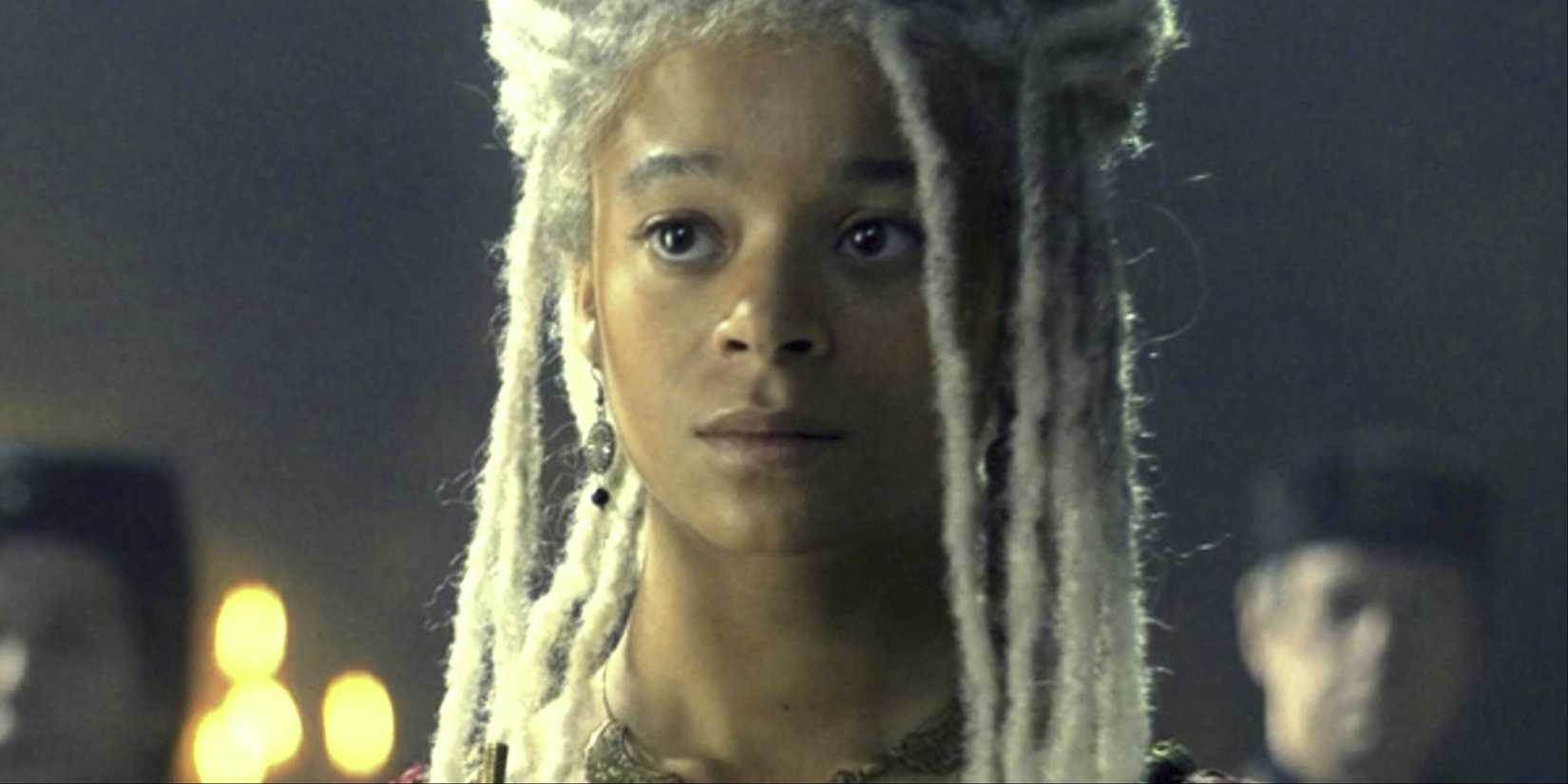 Phoebe Campbell as Rhaena Targaryen in House of the Dragon