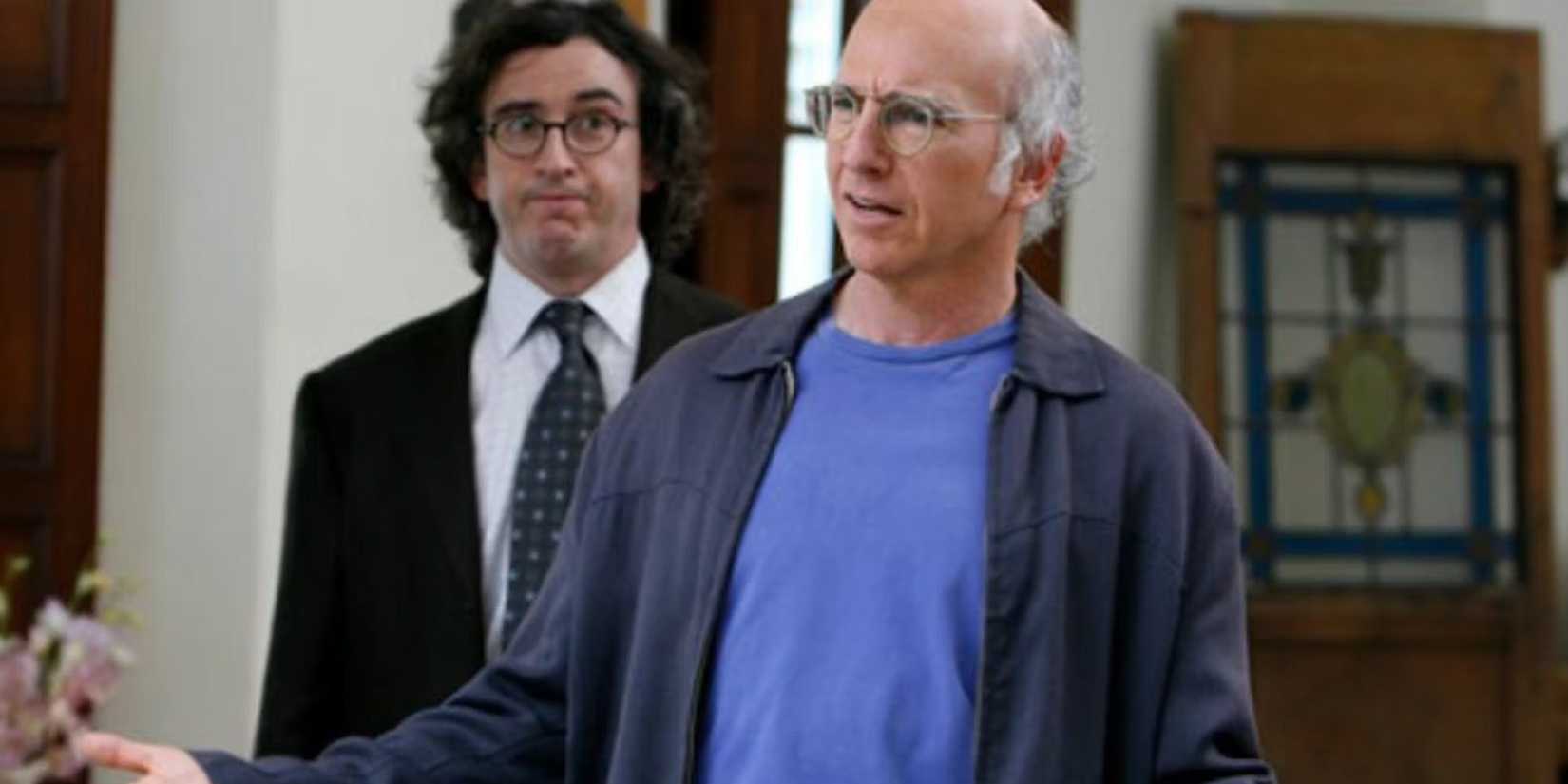 Steve Coogan and Larry David in 'Curb Your Enthusiasm'