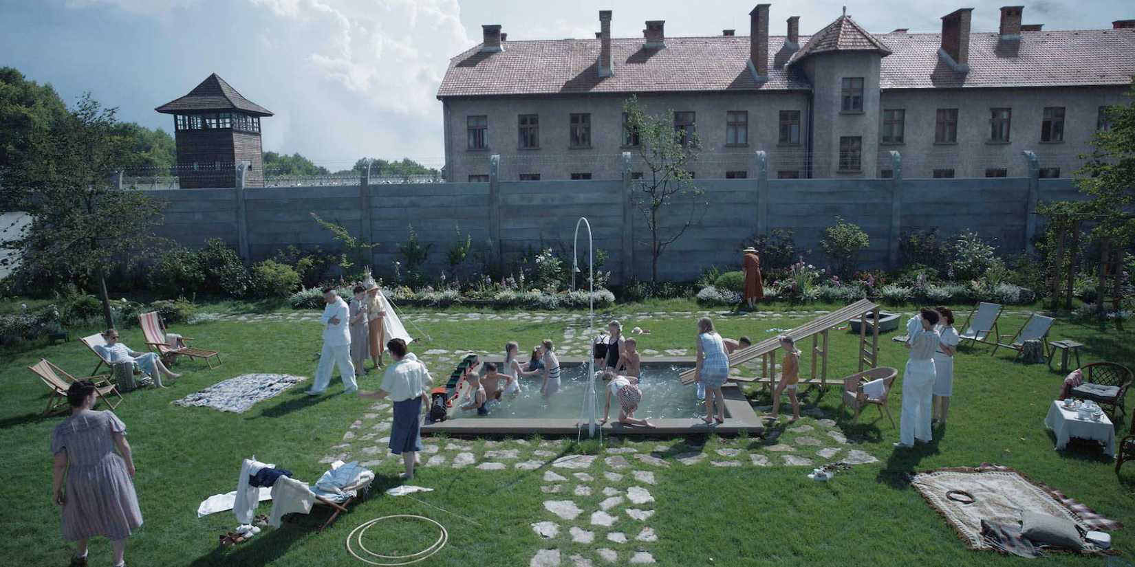 Children Playing in The Hoss Pool in The Zone of Interest (2023)