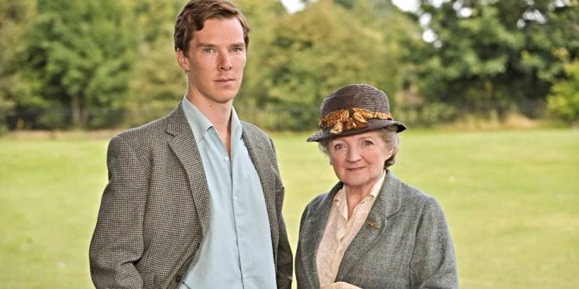 Benedict Cumberbath and Julia McKenzie in a promotional photo for Agatha Christie's Marple.