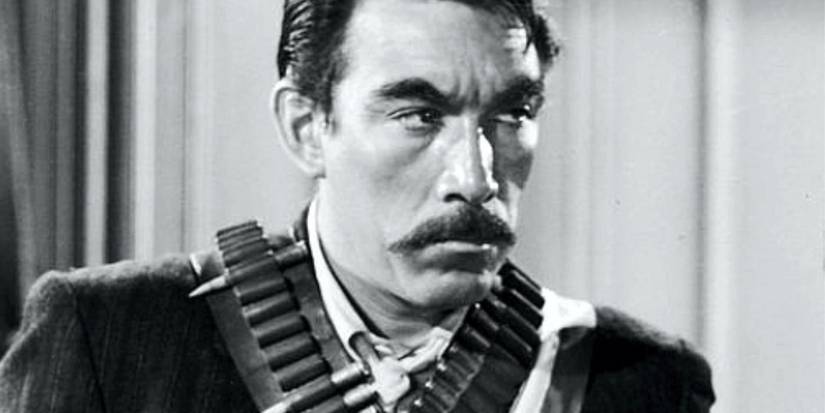 Eufemio Zapata looking intently ahead in Viva Zapata