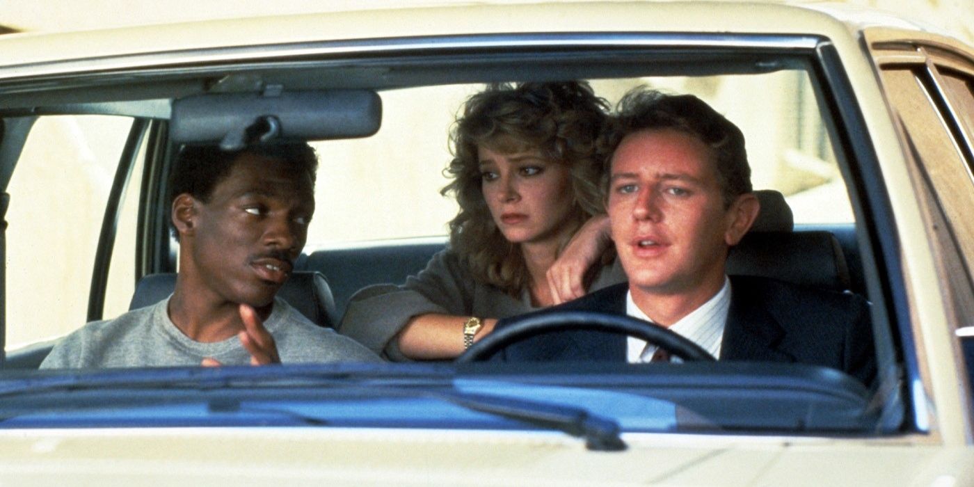 Eddie Murphy, Judge Reinhold, and Lisa Eilbacher in Beverly Hills Cop