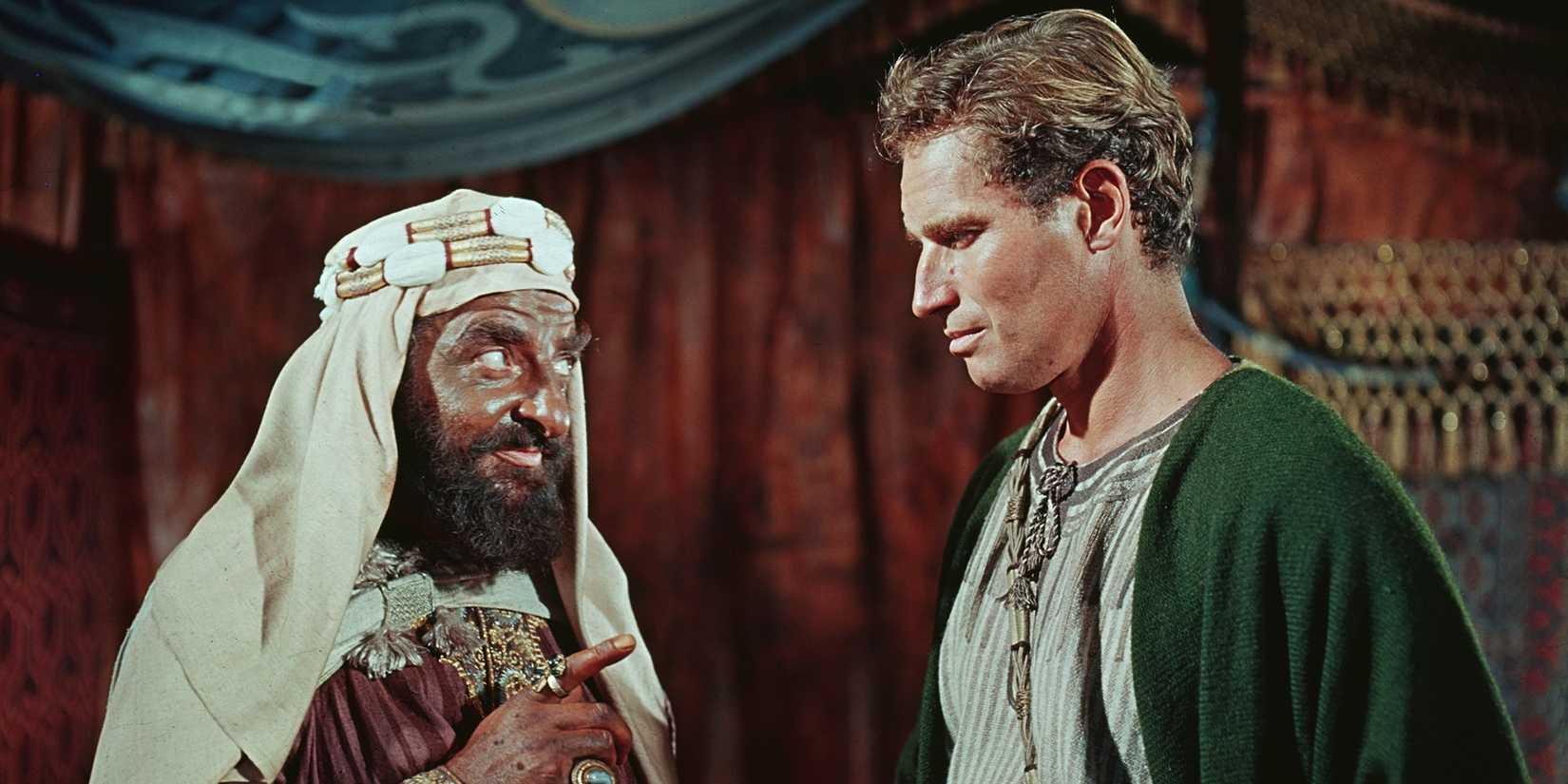 Hugh Griffith e Charlton Heston em 'Ben-Hur'