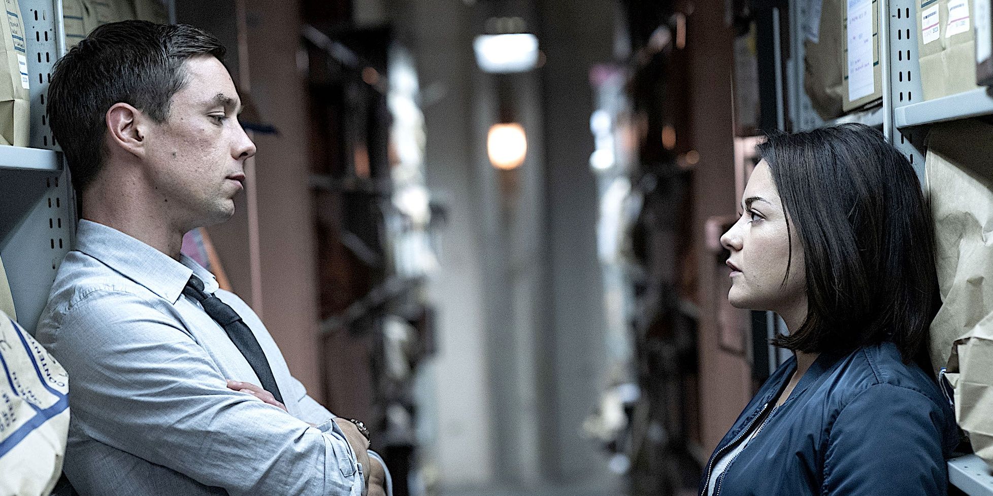 killian-scott-and-sarah-greene-as-reilly-and-cassie-research-scene Forget 'True Detective,' This 10/10 Crime Thriller Miniseries Should Be Your Next Binge