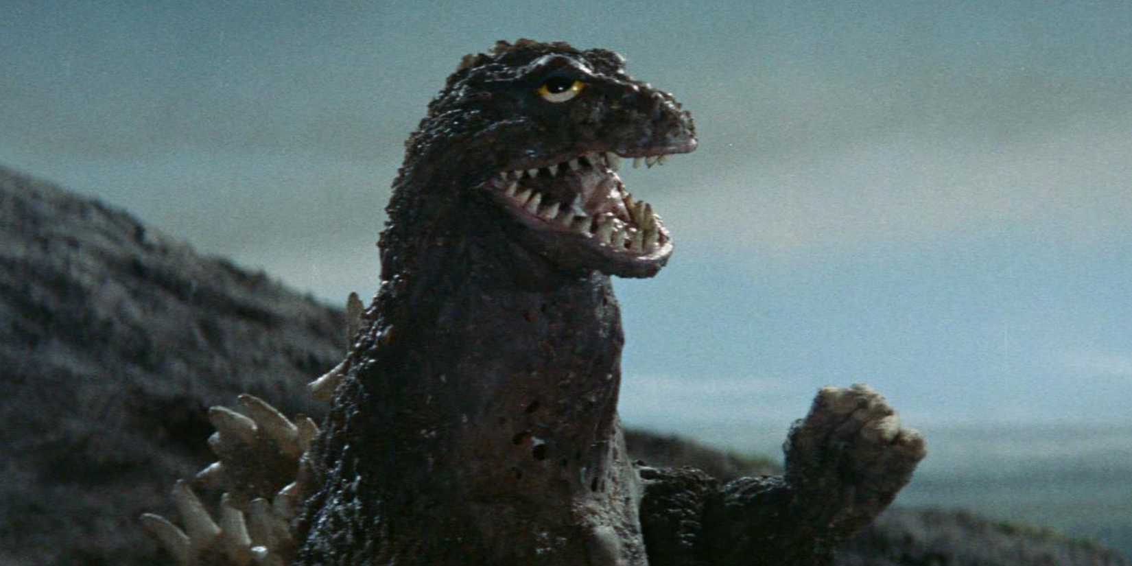 Godzilla roars in King Kong vs. Godzilla - 1962