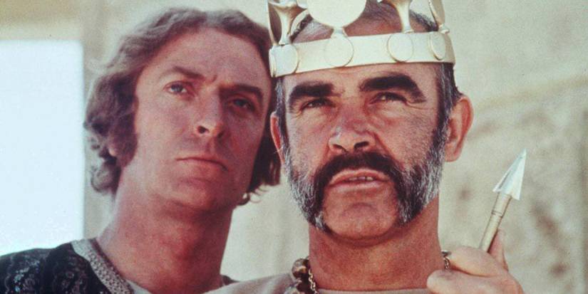 Michael Caine and Sean Connery looking ahead in 'The Man Who Would Be King' (1)