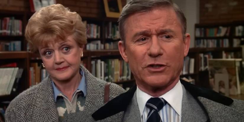 Angela Lansbury and Roddy McDowell in Murder, She Wrote. 
