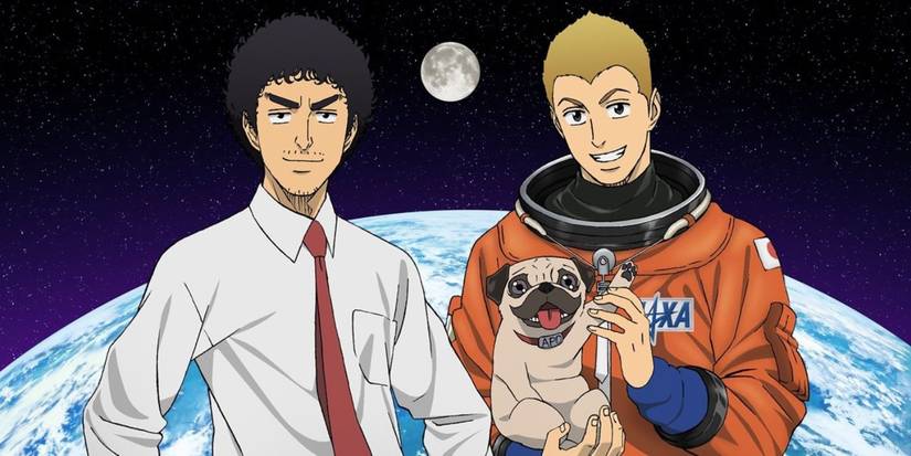 The promotional image for Space Brothers on Apple TV