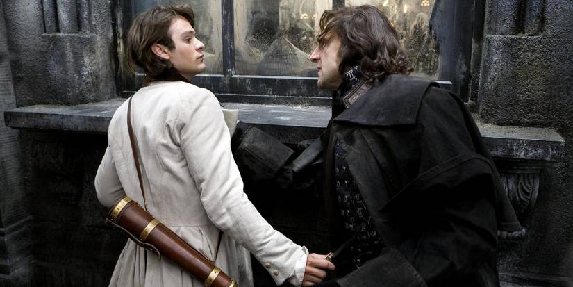 Charlie Coxx and Mark Strong as Tristan and Septimus in Stardust