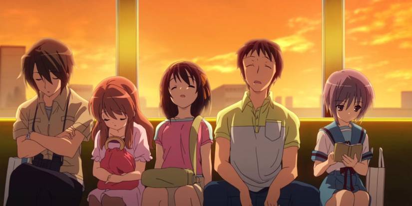 The cast of characters in the melancholy of Haruhi Suzumiya